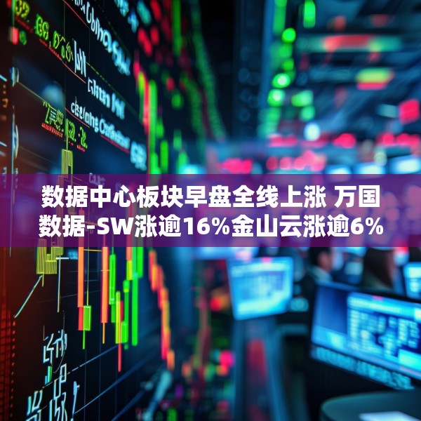 数据中心板块早盘全线上涨 万国数据-SW涨逾16%金山云涨逾6%