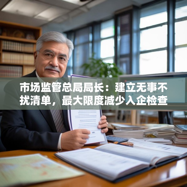 市场监管总局局长：建立无事不扰清单，最大限度减少入企检查