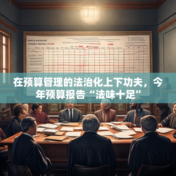 在预算管理的法治化上下功夫，今年预算报告“法味十足”