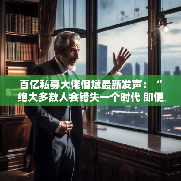 百亿私募大佬但斌最新发声：“绝大多数人会错失一个时代 即便这个时代雷声滚滚”