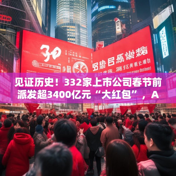 见证历史！332家上市公司春节前派发超3400亿元“大红包”，A股一年多次分红渐成常态