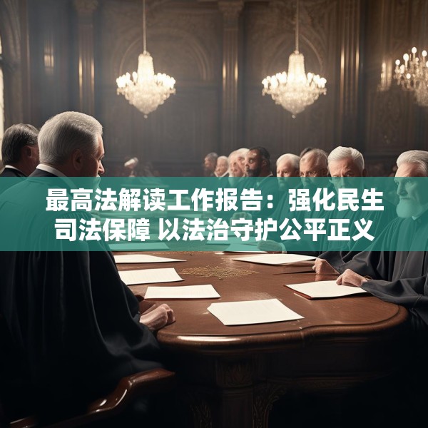最高法解读工作报告：强化民生司法保障 以法治守护公平正义
