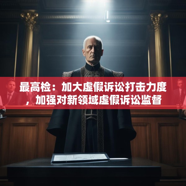 最高检：加大虚假诉讼打击力度，加强对新领域虚假诉讼监督