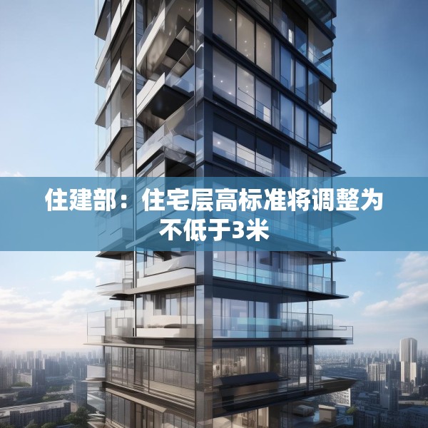 住建部：住宅层高标准将调整为不低于3米