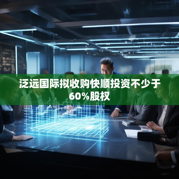 泛远国际拟收购快顺投资不少于60%股权