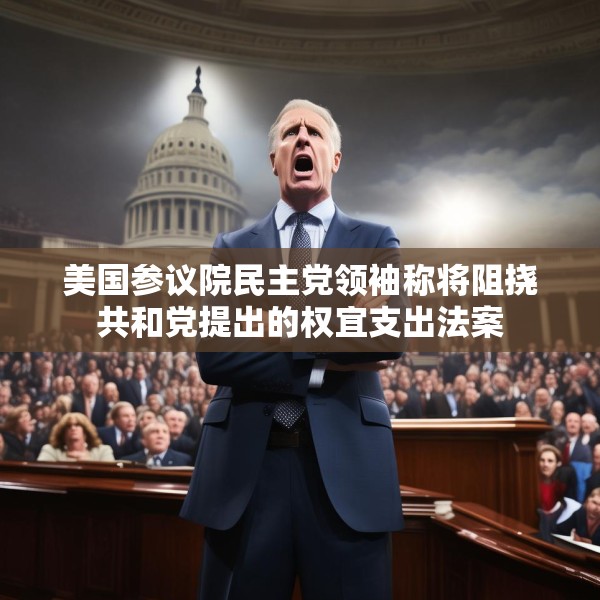 美国参议院民主党领袖称将阻挠共和党提出的权宜支出法案