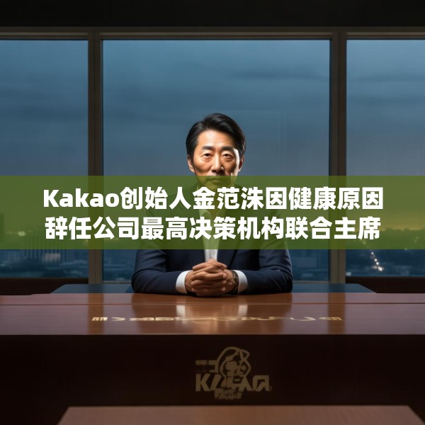 Kakao创始人金范洙因健康原因辞任公司最高决策机构联合主席