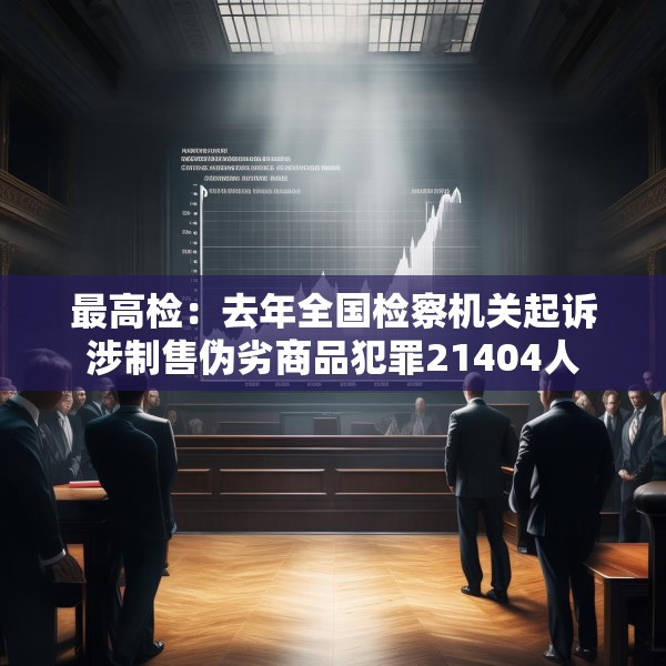 最高检：去年全国检察机关起诉涉制售伪劣商品犯罪21404人