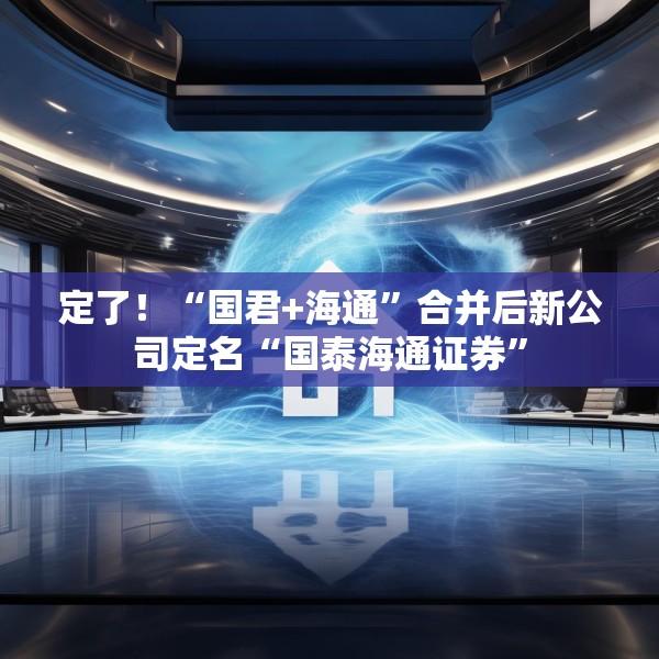 定了！“国君+海通”合并后新公司定名“国泰海通证券”
