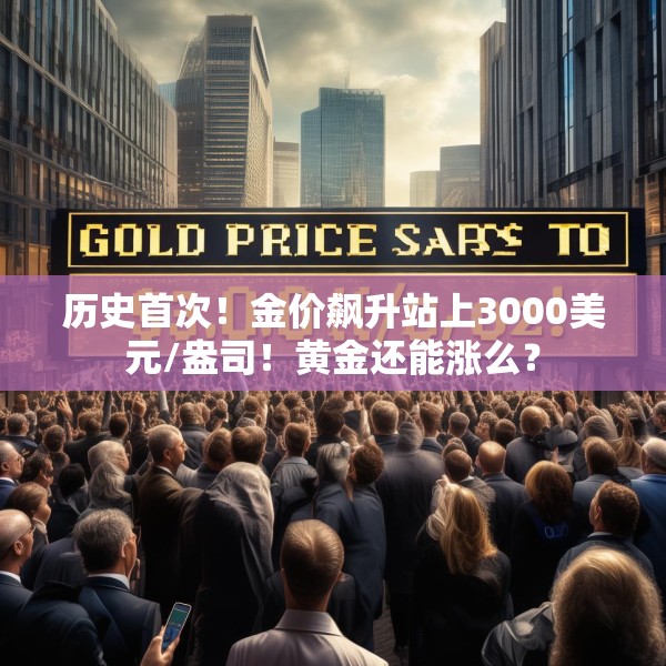 历史首次！金价飙升站上3000美元/盎司！黄金还能涨么？