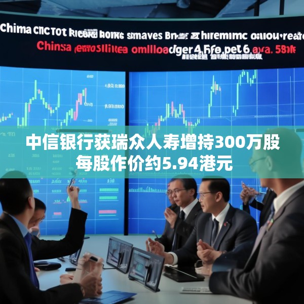 中信银行获瑞众人寿增持300万股 每股作价约5.94港元