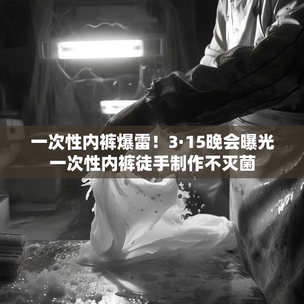 一次性内裤爆雷！3·15晚会曝光一次性内裤徒手制作不灭菌