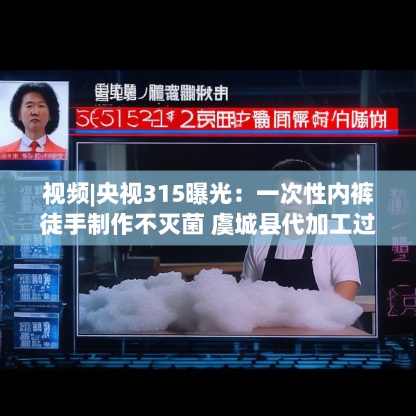 视频|央视315曝光：一次性内裤徒手制作不灭菌 虞城县代加工过“初医生”“贝姿妍”“浪莎”品牌内衣内裤