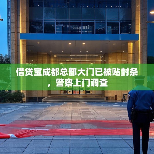 借贷宝成都总部大门已被贴封条，警察上门调查