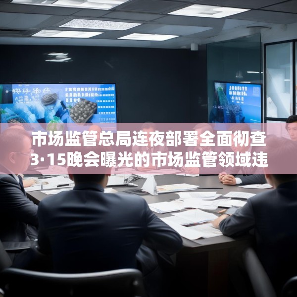 市场监管总局连夜部署全面彻查3·15晚会曝光的市场监管领域违法行为