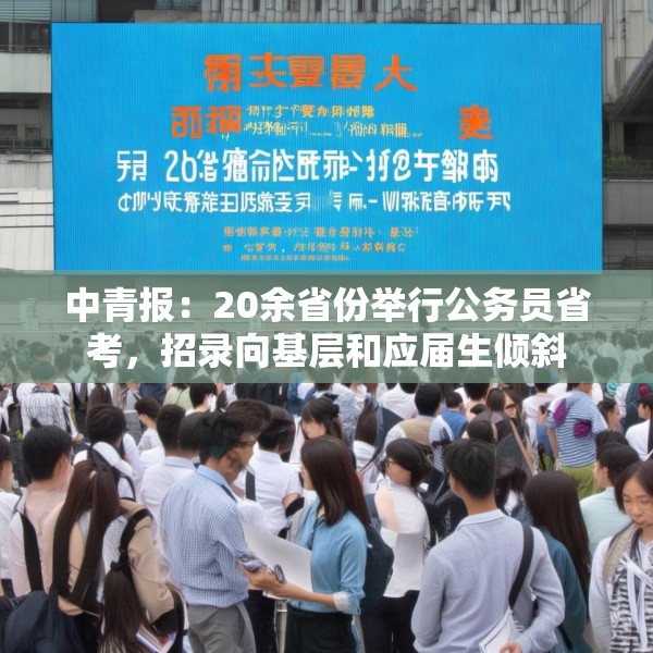 中青报：20余省份举行公务员省考，招录向基层和应届生倾斜