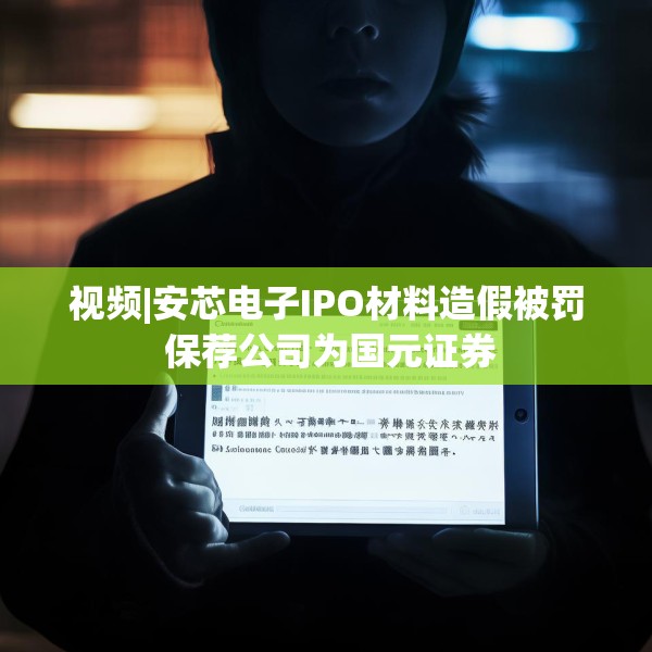 视频|安芯电子IPO材料造假被罚 保荐公司为国元证券