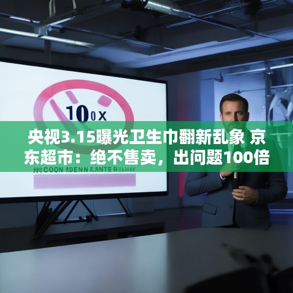 央视3.15曝光卫生巾翻新乱象 京东超市：绝不售卖，出问题100倍赔偿