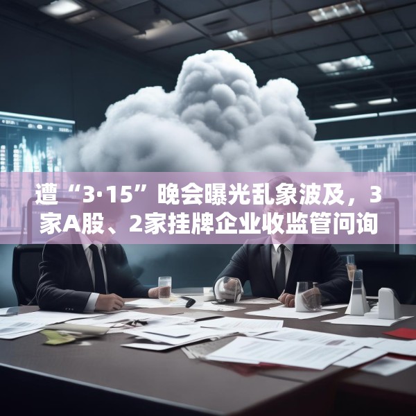 遭“3·15”晚会曝光乱象波及，3家A股、2家挂牌企业收监管问询函