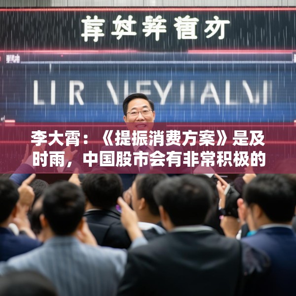 李大霄：《提振消费方案》是及时雨，中国股市会有非常积极的正面反应