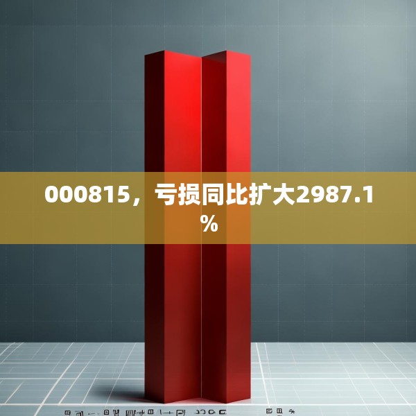 000815，亏损同比扩大2987.1%