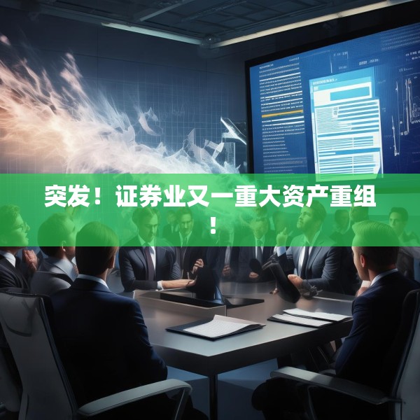 突发！证券业又一重大资产重组！