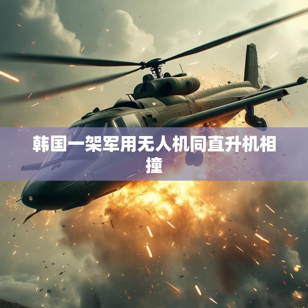 韩国一架军用无人机同直升机相撞