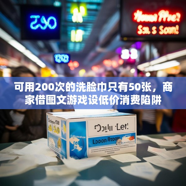 可用200次的洗脸巾只有50张，商家借图文游戏设低价消费陷阱