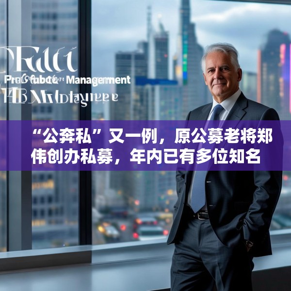 “公奔私”又一例，原公募老将郑伟创办私募，年内已有多位知名基金经理卸任