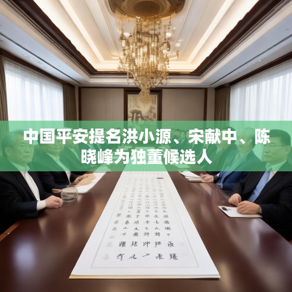 中国平安提名洪小源、宋献中、陈晓峰为独董候选人