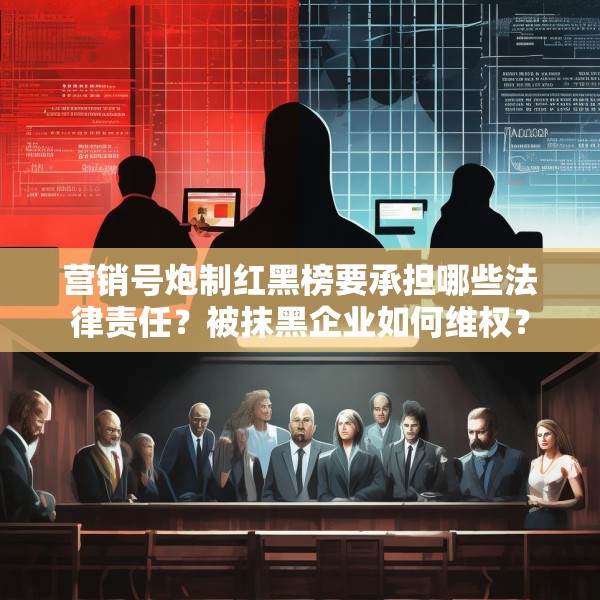 营销号炮制红黑榜要承担哪些法律责任？被抹黑企业如何维权？