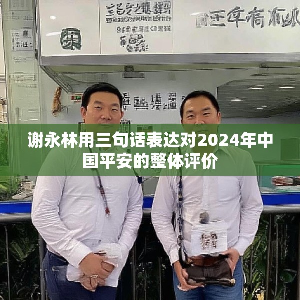 谢永林用三句话表达对2024年中国平安的整体评价