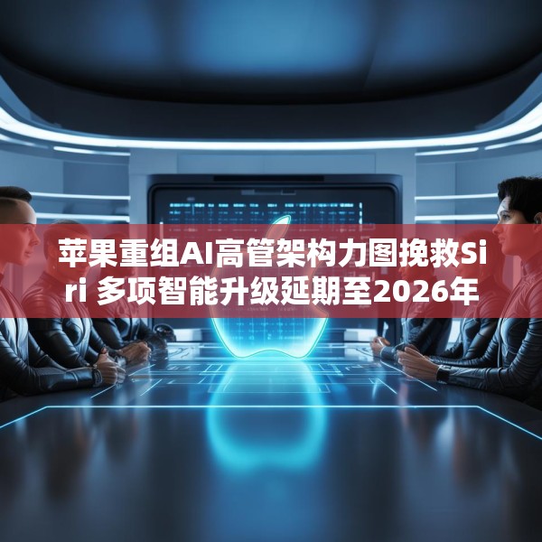 苹果重组AI高管架构力图挽救Siri 多项智能升级延期至2026年