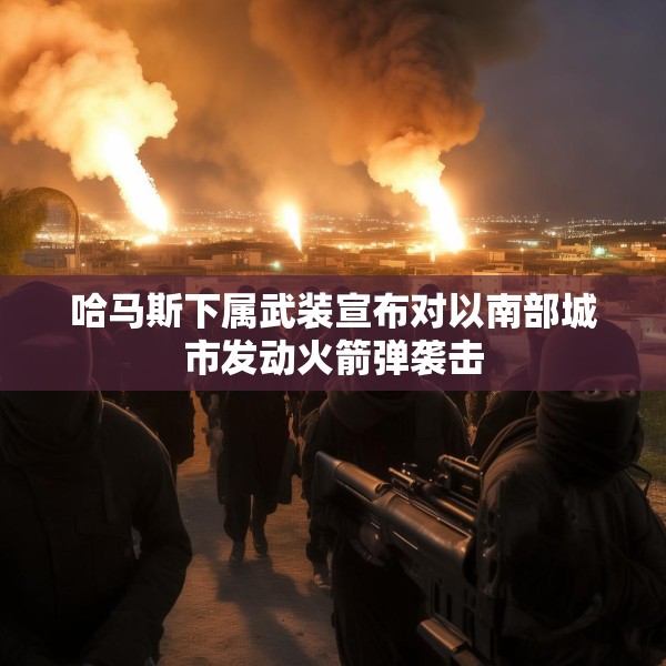哈马斯下属武装宣布对以南部城市发动火箭弹袭击