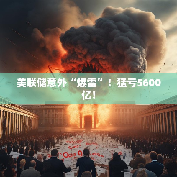 美联储意外“爆雷”！猛亏5600亿！