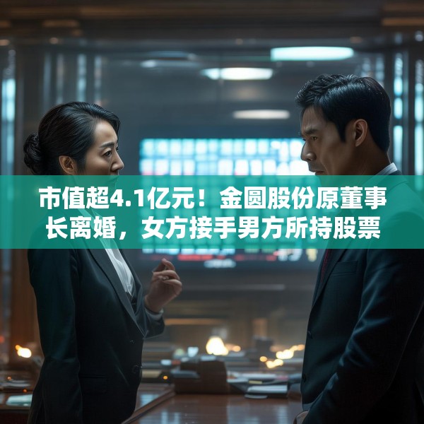 市值超4.1亿元！金圆股份原董事长离婚，女方接手男方所持股票