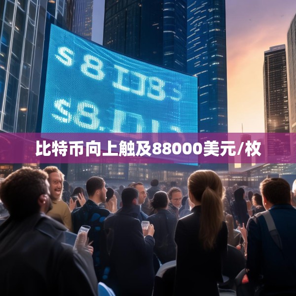 比特币向上触及88000美元/枚