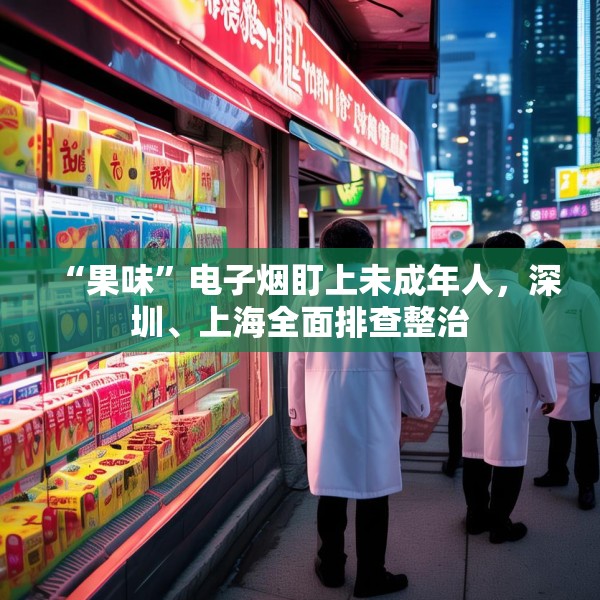 “果味”电子烟盯上未成年人，深圳、上海全面排查整治