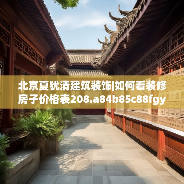 北京夏犹清建筑装饰|如何看装修房子价格表208.a84b85c88fgy.95sdA