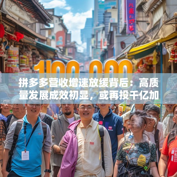 拼多多营收增速放缓背后：高质量发展成效初显，或再投千亿加码商家扶持