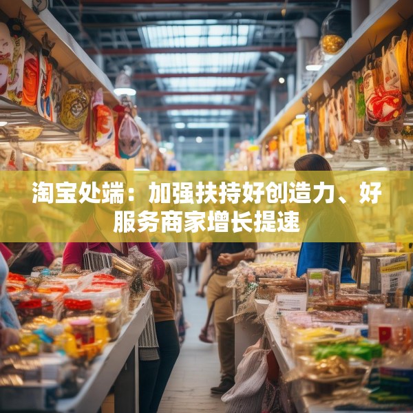 淘宝处端：加强扶持好创造力、好服务商家增长提速