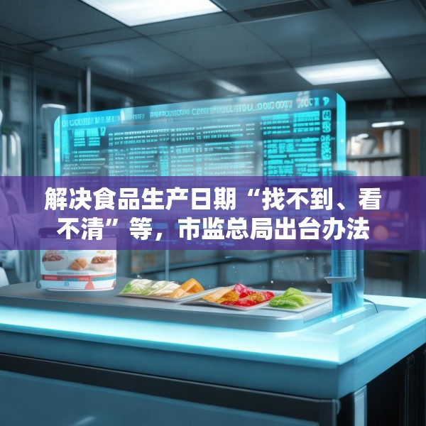 解决食品生产日期“找不到、看不清”等，市监总局出台办法