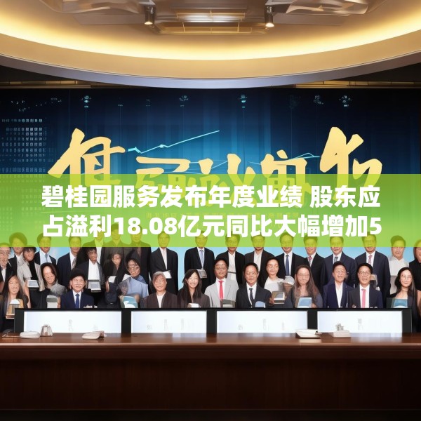 碧桂园服务发布年度业绩 股东应占溢利18.08亿元同比大幅增加518.59%