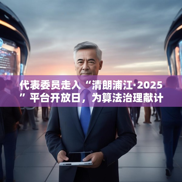 代表委员走入“清朗浦江·2025”平台开放日，为算法治理献计