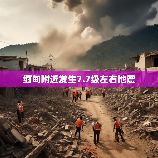 缅甸附近发生7.7级左右地震