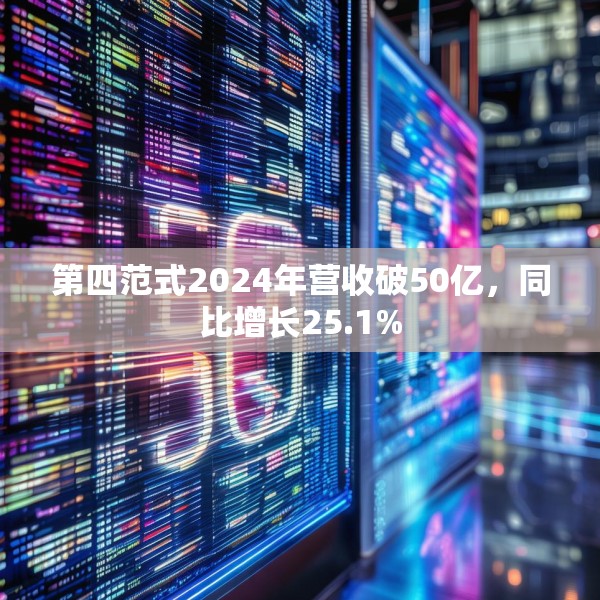 第四范式2024年营收破50亿，同比增长25.1%