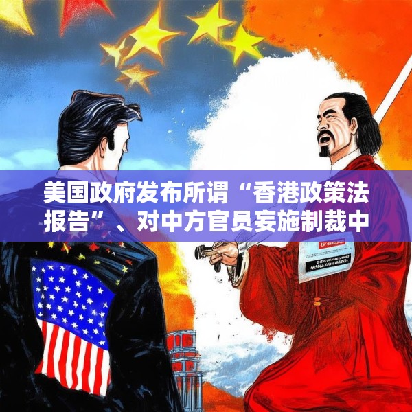 美国政府发布所谓“香港政策法报告”、对中方官员妄施制裁中方：将予以坚决反制