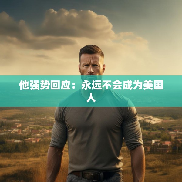 他强势回应：永远不会成为美国人
