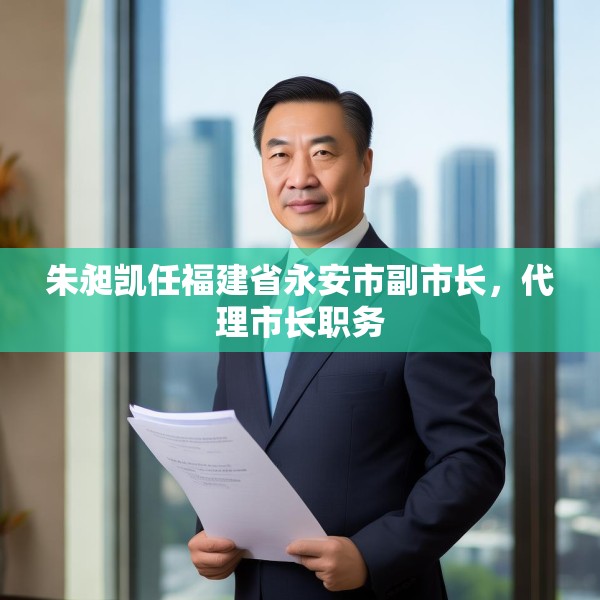 朱昶凯任福建省永安市副市长，代理市长职务