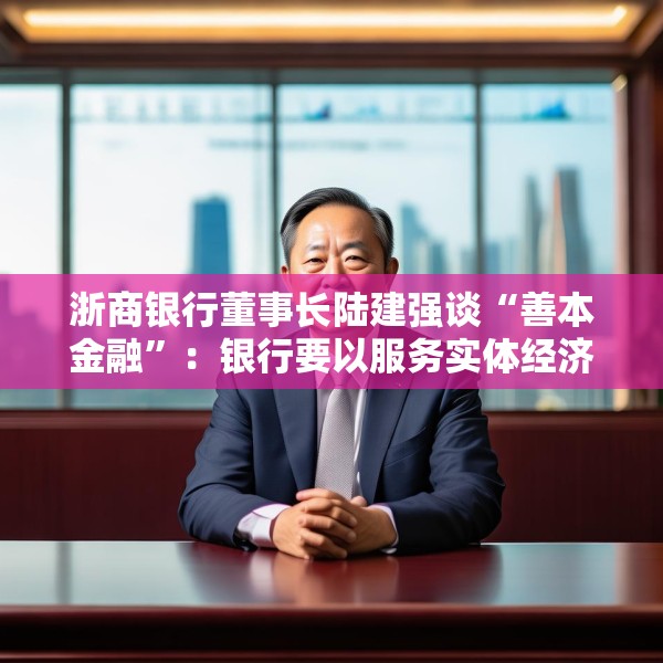浙商银行董事长陆建强谈“善本金融”：银行要以服务实体经济为主，不要老是想盈利和数据波动